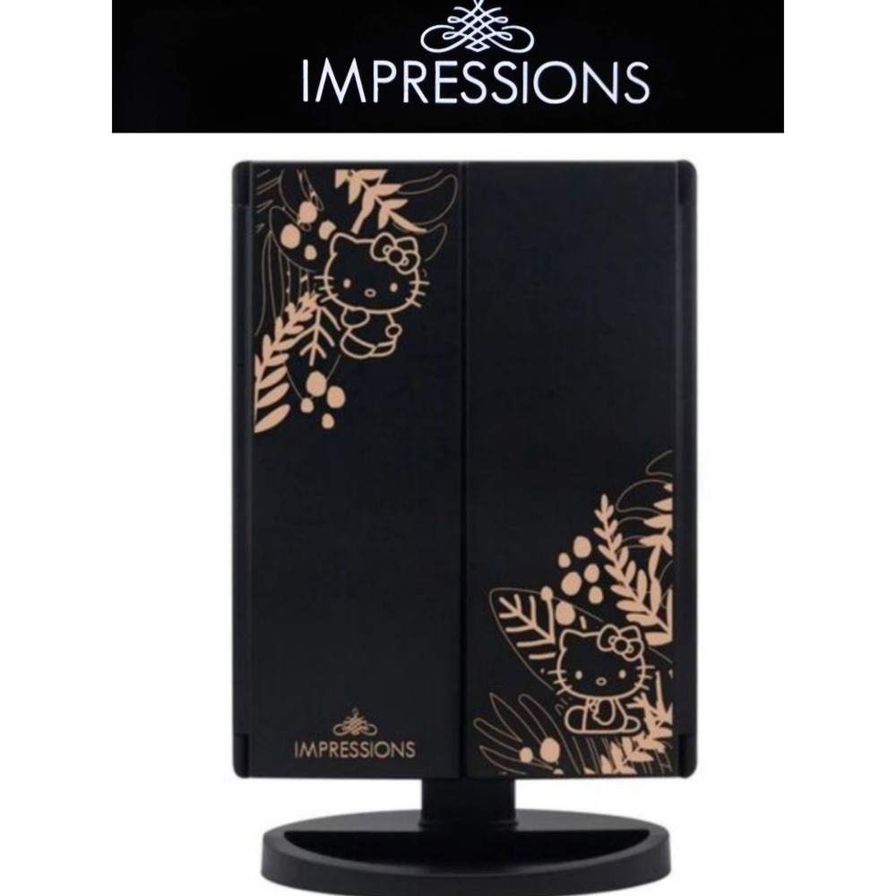 Impressions X Hello Kitty LED Tri-Tone Makeup Mirror w/Magnification